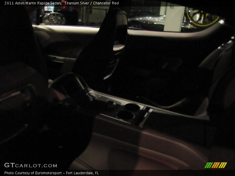 Titanium Silver / Chancellor Red 2011 Aston Martin Rapide Sedan