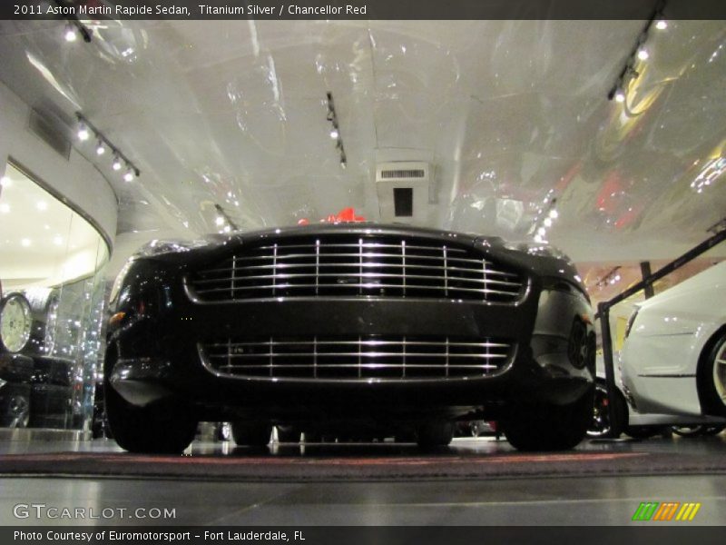 Titanium Silver / Chancellor Red 2011 Aston Martin Rapide Sedan