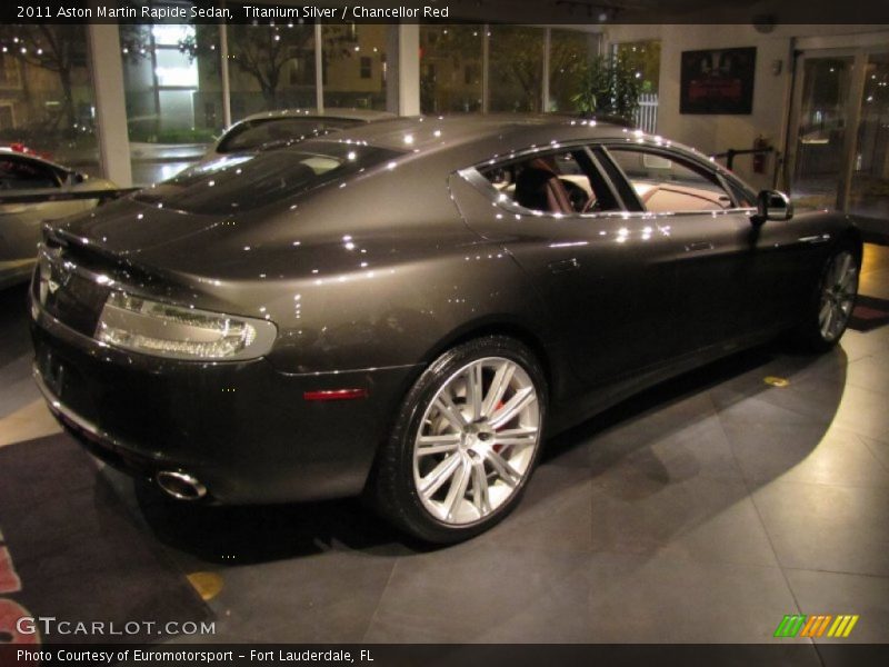 Titanium Silver / Chancellor Red 2011 Aston Martin Rapide Sedan