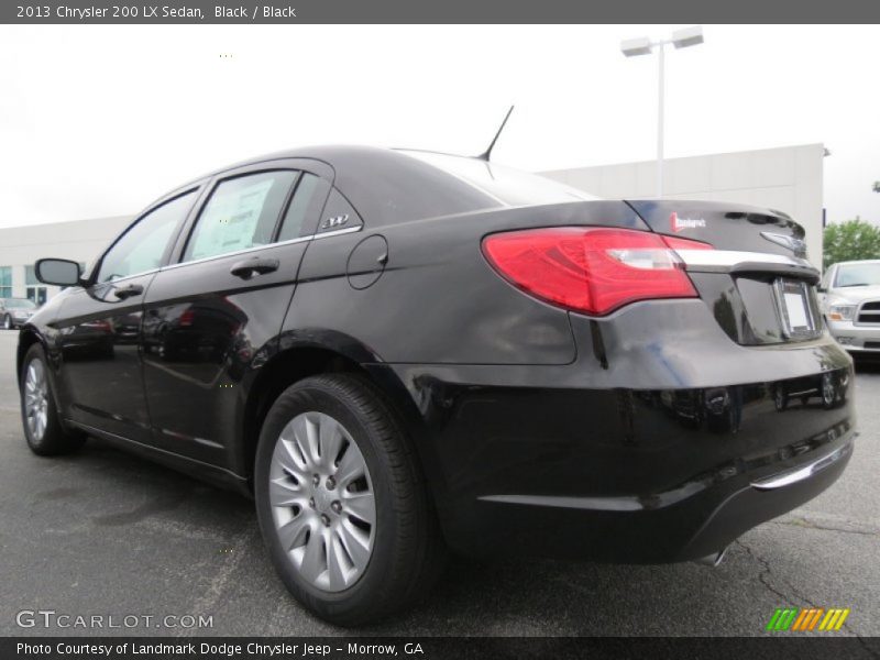 Black / Black 2013 Chrysler 200 LX Sedan
