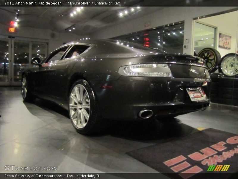 Titanium Silver / Chancellor Red 2011 Aston Martin Rapide Sedan