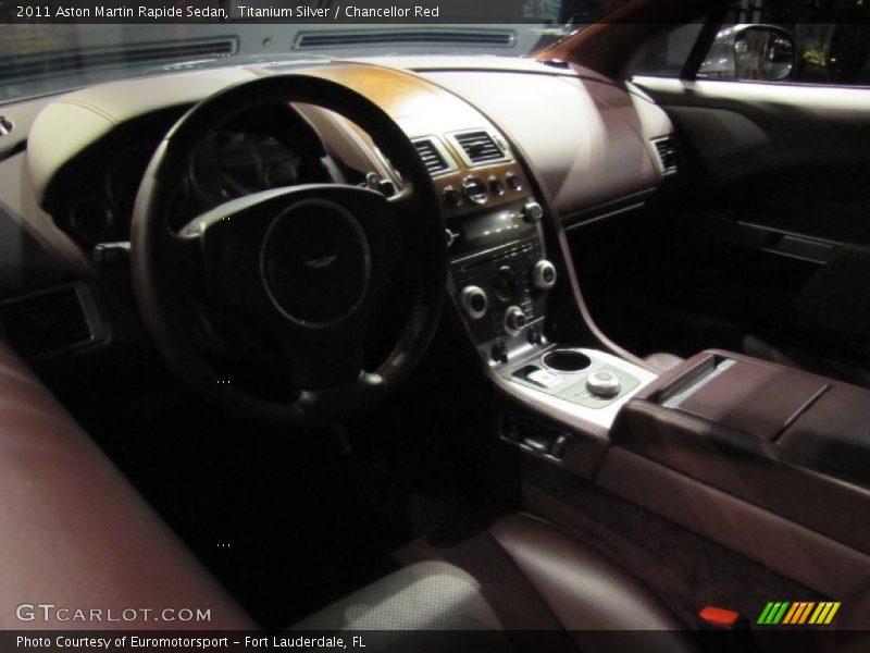 Titanium Silver / Chancellor Red 2011 Aston Martin Rapide Sedan