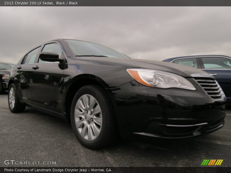 Black / Black 2013 Chrysler 200 LX Sedan