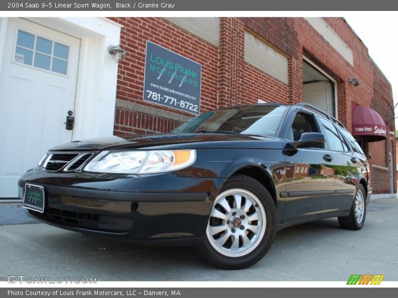 Black / Granite Gray 2004 Saab 9-5 Linear Sport Wagon