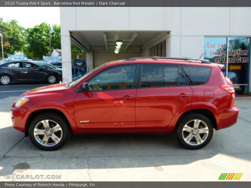 Barcelona Red Metallic / Dark Charcoal 2010 Toyota RAV4 Sport