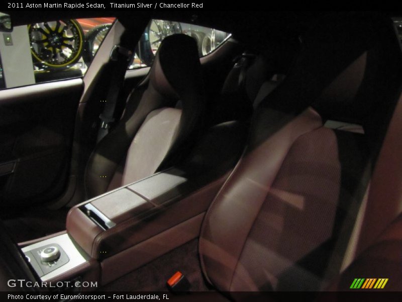 Titanium Silver / Chancellor Red 2011 Aston Martin Rapide Sedan