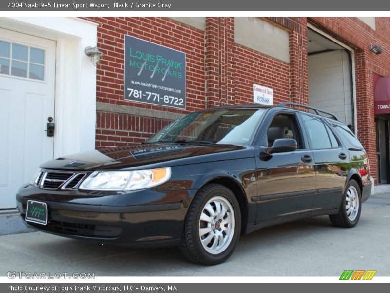 Black / Granite Gray 2004 Saab 9-5 Linear Sport Wagon