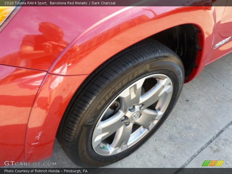 Barcelona Red Metallic / Dark Charcoal 2010 Toyota RAV4 Sport