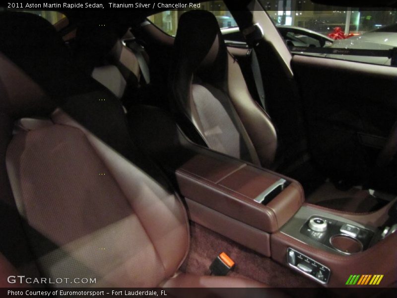 Titanium Silver / Chancellor Red 2011 Aston Martin Rapide Sedan