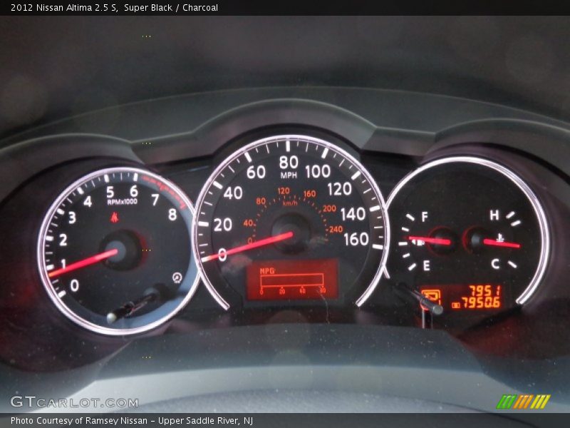 Super Black / Charcoal 2012 Nissan Altima 2.5 S