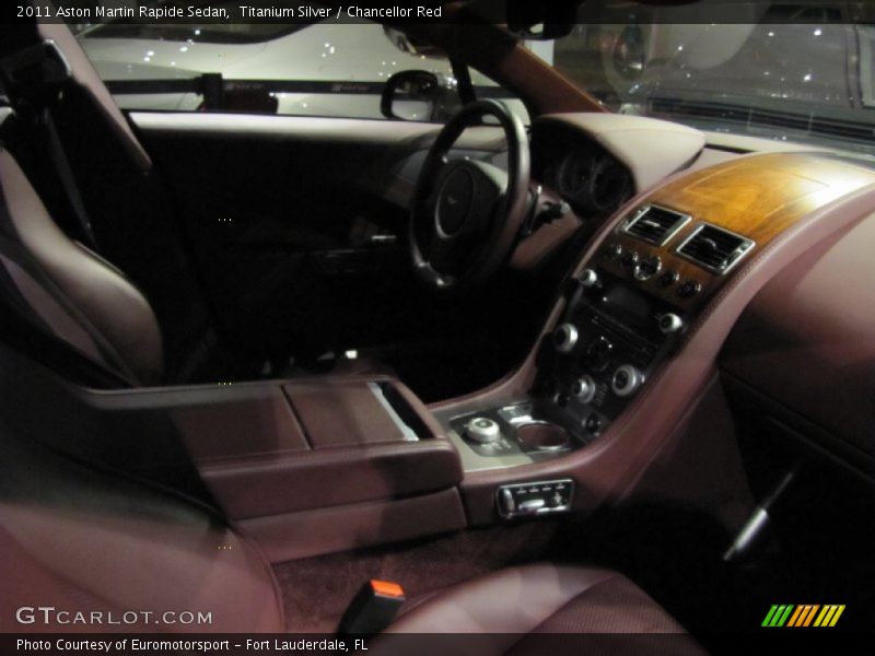 Titanium Silver / Chancellor Red 2011 Aston Martin Rapide Sedan