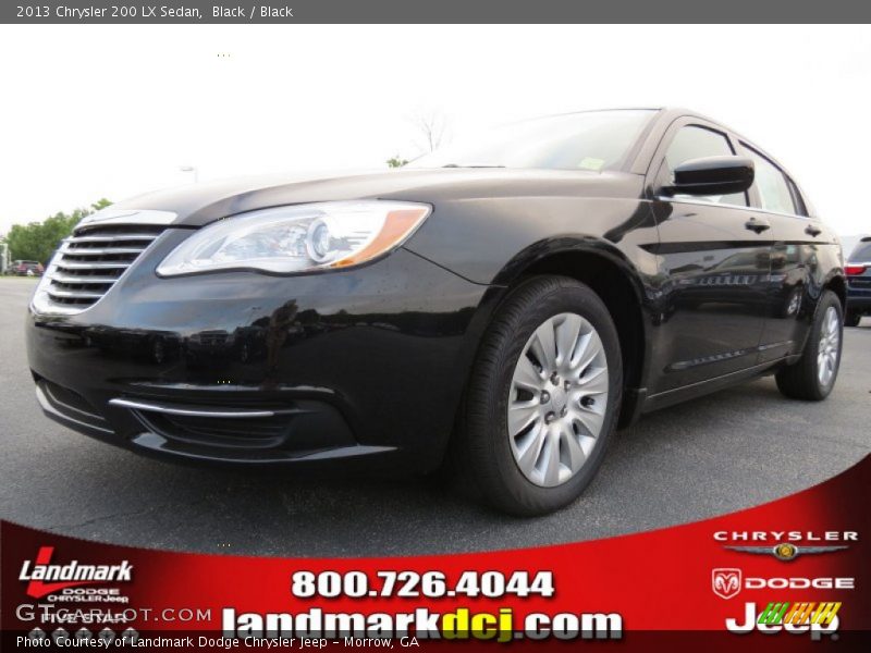 Black / Black 2013 Chrysler 200 LX Sedan