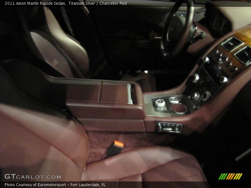 Titanium Silver / Chancellor Red 2011 Aston Martin Rapide Sedan