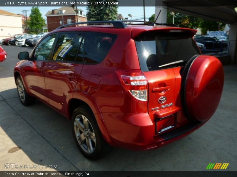 Barcelona Red Metallic / Dark Charcoal 2010 Toyota RAV4 Sport