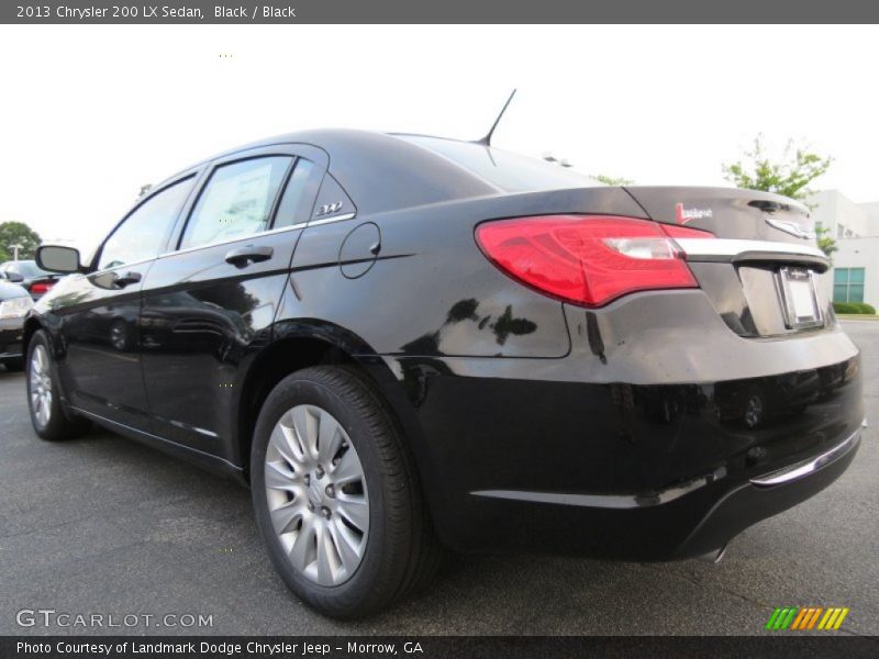 Black / Black 2013 Chrysler 200 LX Sedan