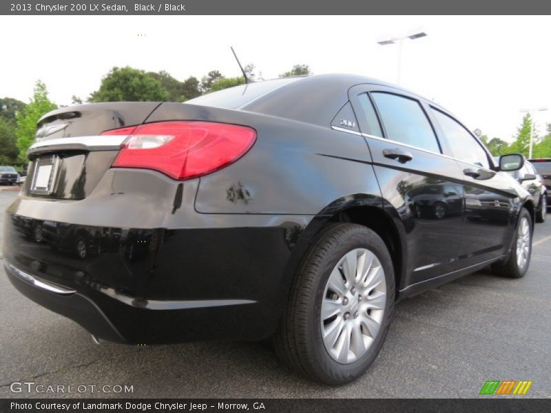 Black / Black 2013 Chrysler 200 LX Sedan