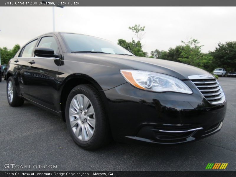 Black / Black 2013 Chrysler 200 LX Sedan