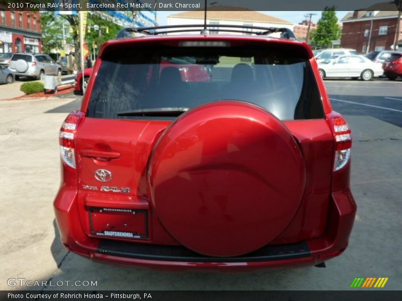 Barcelona Red Metallic / Dark Charcoal 2010 Toyota RAV4 Sport