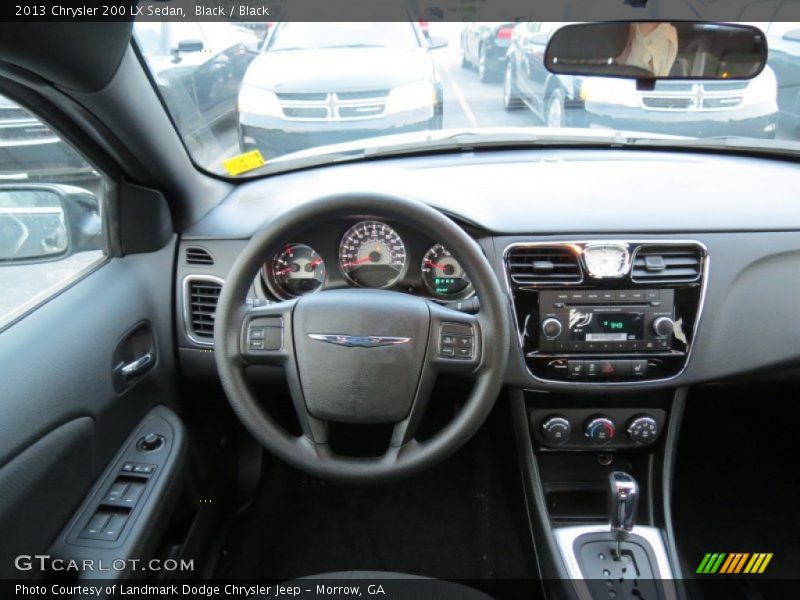 Black / Black 2013 Chrysler 200 LX Sedan