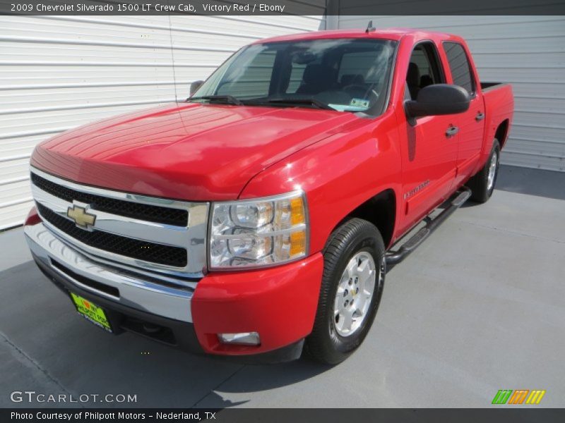 Victory Red / Ebony 2009 Chevrolet Silverado 1500 LT Crew Cab