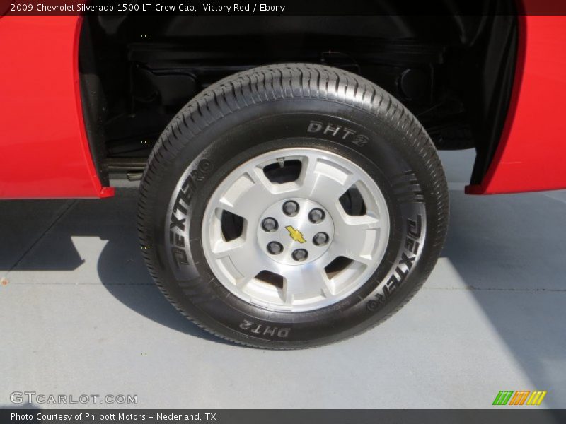 Victory Red / Ebony 2009 Chevrolet Silverado 1500 LT Crew Cab