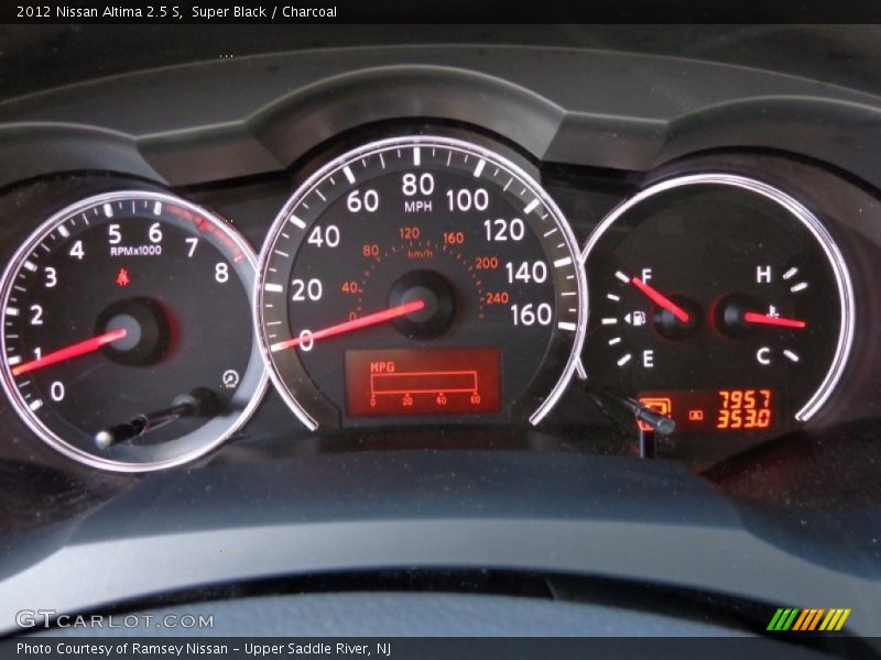 Super Black / Charcoal 2012 Nissan Altima 2.5 S
