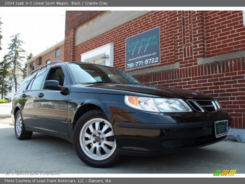 Black / Granite Gray 2004 Saab 9-5 Linear Sport Wagon