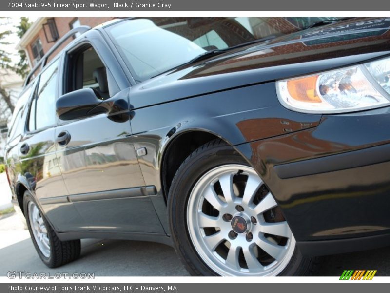 Black / Granite Gray 2004 Saab 9-5 Linear Sport Wagon