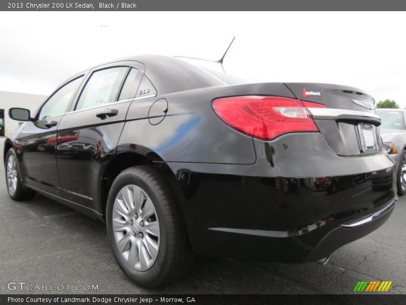Black / Black 2013 Chrysler 200 LX Sedan