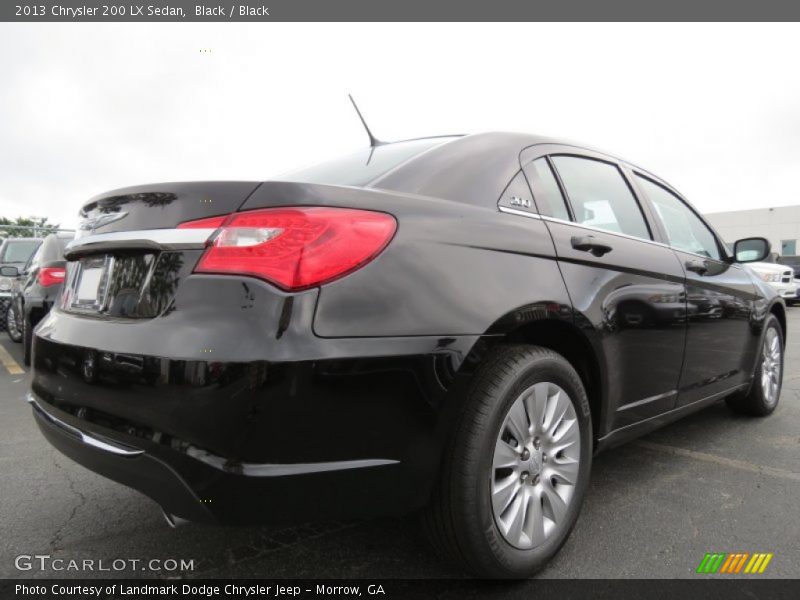 Black / Black 2013 Chrysler 200 LX Sedan