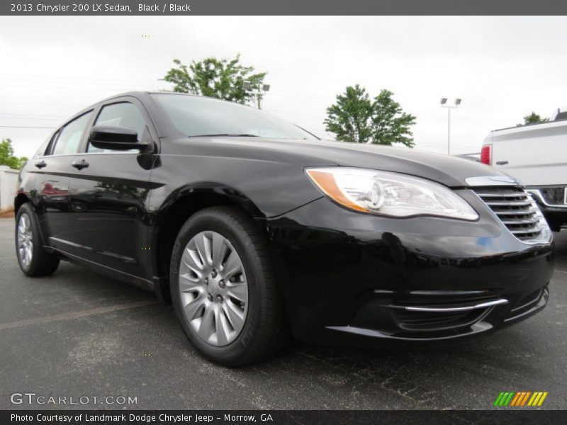 Black / Black 2013 Chrysler 200 LX Sedan