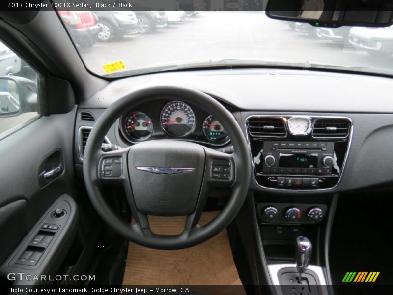 Black / Black 2013 Chrysler 200 LX Sedan