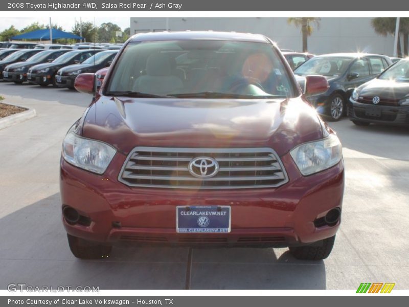 Salsa Red Pearl / Ash Gray 2008 Toyota Highlander 4WD