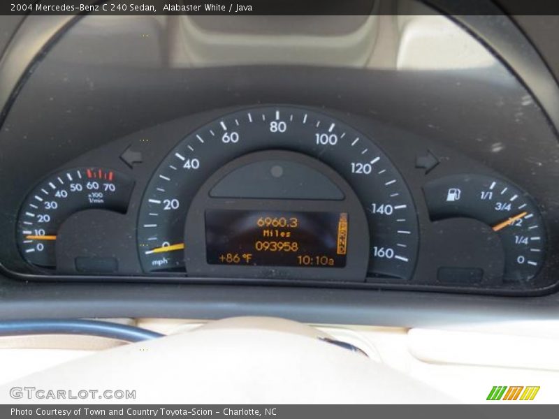 Alabaster White / Java 2004 Mercedes-Benz C 240 Sedan