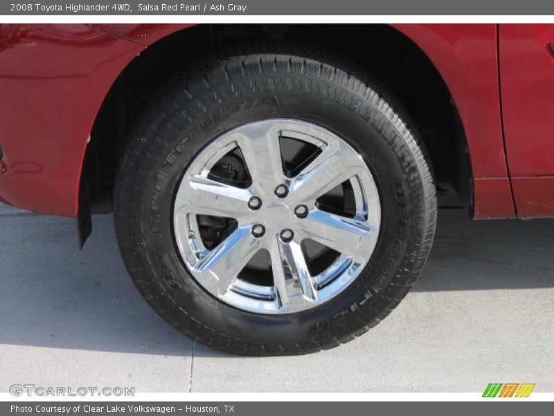 Salsa Red Pearl / Ash Gray 2008 Toyota Highlander 4WD