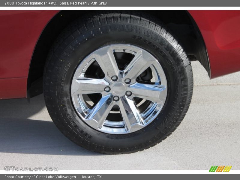 Salsa Red Pearl / Ash Gray 2008 Toyota Highlander 4WD