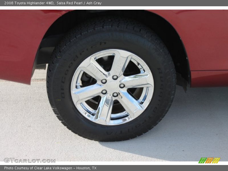 Salsa Red Pearl / Ash Gray 2008 Toyota Highlander 4WD