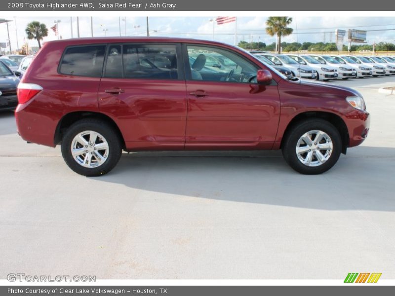 Salsa Red Pearl / Ash Gray 2008 Toyota Highlander 4WD