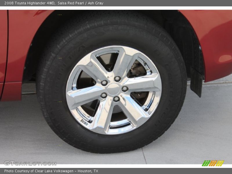 Salsa Red Pearl / Ash Gray 2008 Toyota Highlander 4WD