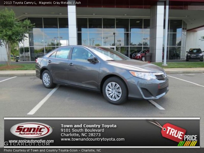 Magnetic Gray Metallic / Ash 2013 Toyota Camry L