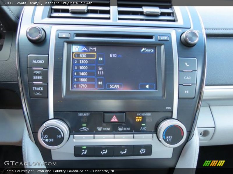 Magnetic Gray Metallic / Ash 2013 Toyota Camry L