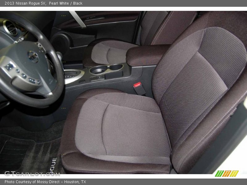 Pearl White / Black 2013 Nissan Rogue SV