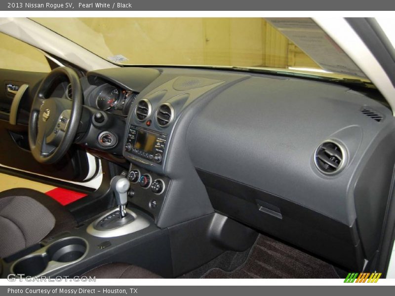 Pearl White / Black 2013 Nissan Rogue SV