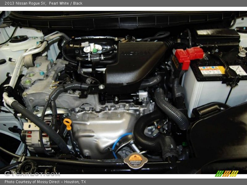 Pearl White / Black 2013 Nissan Rogue SV