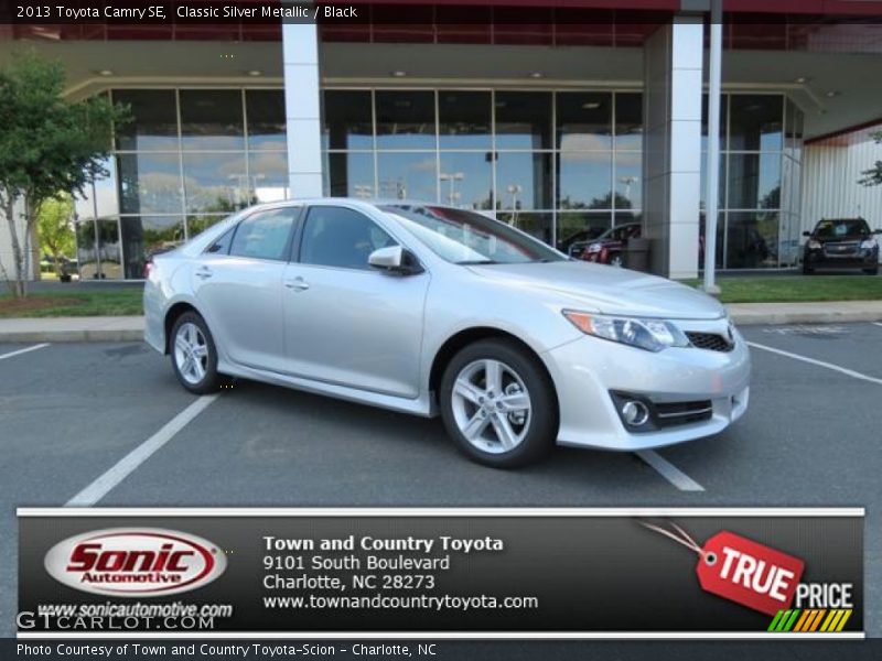 Classic Silver Metallic / Black 2013 Toyota Camry SE