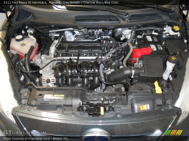 Monterey Grey Metallic / Charcoal Black/Blue Cloth 2011 Ford Fiesta SE Hatchback