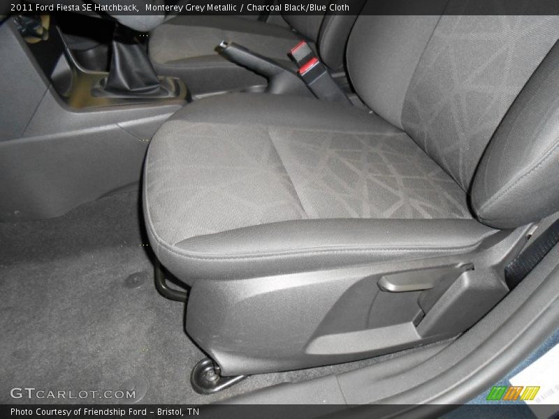 Monterey Grey Metallic / Charcoal Black/Blue Cloth 2011 Ford Fiesta SE Hatchback