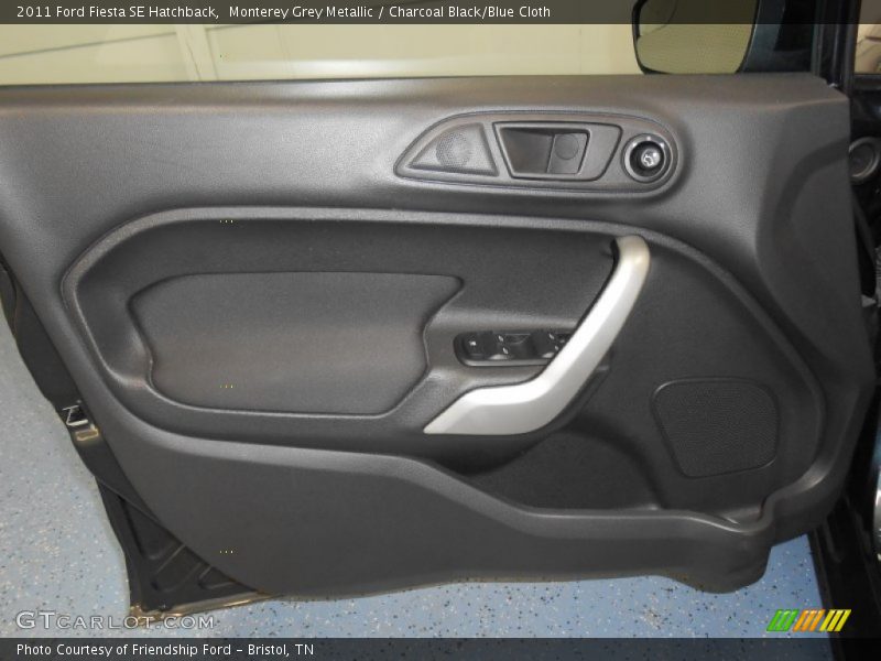 Monterey Grey Metallic / Charcoal Black/Blue Cloth 2011 Ford Fiesta SE Hatchback
