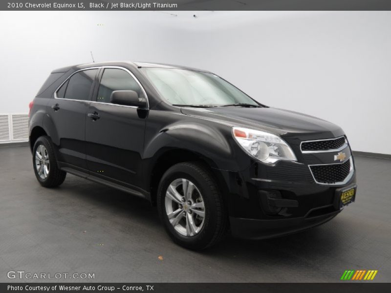 Black / Jet Black/Light Titanium 2010 Chevrolet Equinox LS