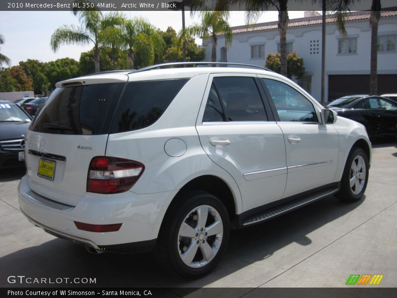 Arctic White / Black 2010 Mercedes-Benz ML 350 4Matic